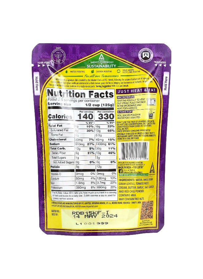 Kitchens of INDIA Kitchens of India, Dal Bukhara, Black Gram Lentils Curry, Mild, 10 oz (285 g)  - Image 2