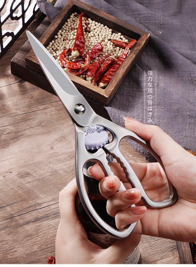 Jasni 100% Full Stainless Steel separable Sharp Powerful Kitchen Scissors Multi-Purpose Heavy Duty Dishwasher Safe Food Scissors Kitchen Shears for Chicken Poultry bone - Image 3