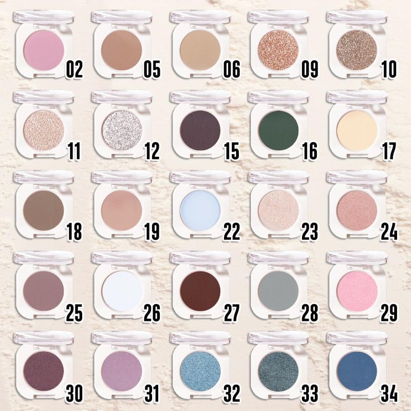 HHLTOH Pear White Single Cream Shimmer Eyeshadow Makeup, Sheer White Glitter Eye Shadow for Mature Skin, Singles Eyeshadows Palette Pigmented Waterproof, sombras para ojos, Vegan & Cruelty-Free - Image 3