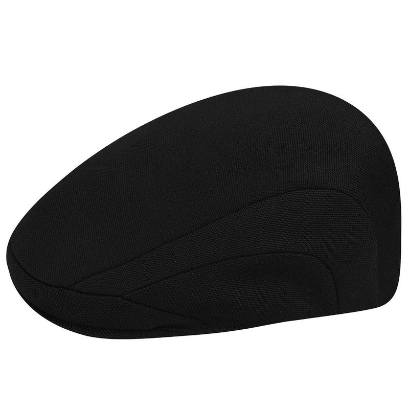 Kangol Tropic 507 Hat for Men and Women, Dress Hat, Flat Cap, Black, Large - Image 1