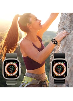 BORTONY Pack of 2 Apple Watch Band Alpine Loop Band 49mm 45mm 44mm for Men Women Nylon Woven Sport Strap Compatible with iWatch Series 8 Ultra 7 SE 6 5 4 3 2 1  - Image 4