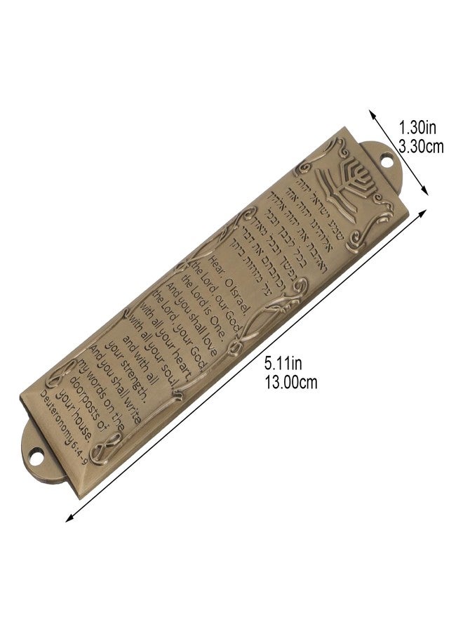 Garneck 6 Sets Mezuza - Religious Holy Scroll Hannukah Mezuza - House Mezuzah Kippah for Jerusalem Shema Mitzvah - Messianic Door Frame Tefillin Hangers Mezuzah Box - Image 3