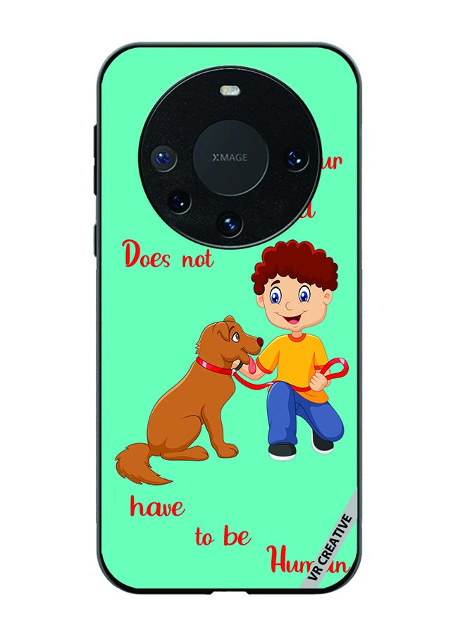 VR CREATIVE Protective Case Cover For Huawei Mate 60 Dog With Child Design Multicolour - Image 1