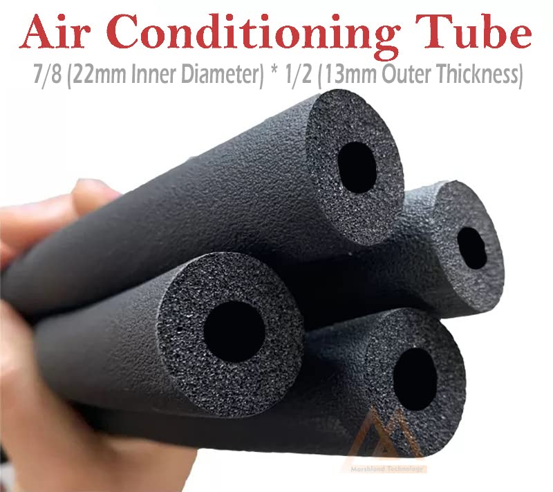 EVNCOM Air Conditioner Insulation Nitrile Tube Pipe Cover Rubber Tube Heat and Cold Insulated Tube Thermal Insulation Tube 6 Feet Length 7/8 Id * 1/2 Thk 22mm Inner Diameter * 13mm Thk - Image 5