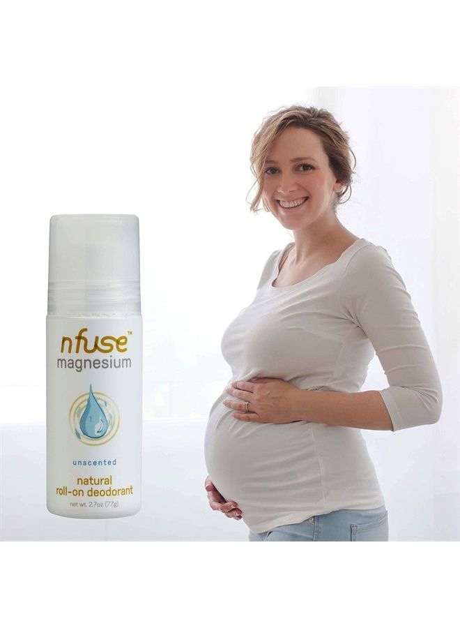 nfuse Natural Magnesium Roll-on Deodorant - Patented Magnesium Delivery Technology - Fragrance Free - Aluminum Free - Unscented: Calm + Replenish - Image 2
