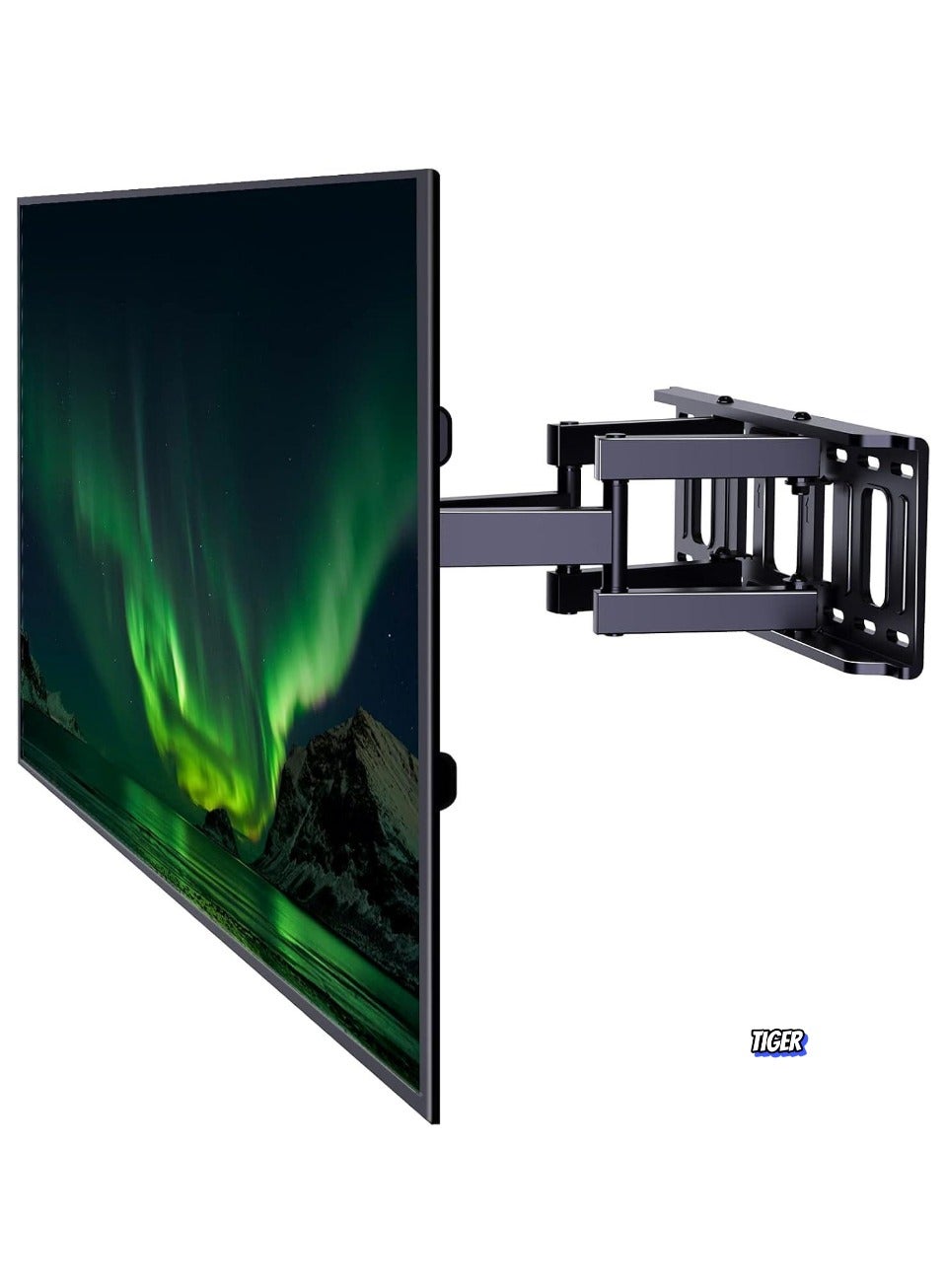 Full Motion TV Wall Mount, Articulating Swivel Extension Arm for 37-75" TVs, Max VESA 600x400mm, Heavy Duty Mount Supports Up to 132lbs, Tilt, Swivel & Extension for Perfect Viewing Angle, Ideal for Home & Office (Model: EBLF7)