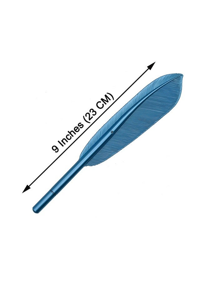 مايداهوي 20 قطعة من أقلام الحبر الجاف ذات الريش الاصطناعي لتزيين سطح المكتب الإبداعي بحبر أسود 5 ألوان لمعلمي المدارس والطلاب - Image 2
