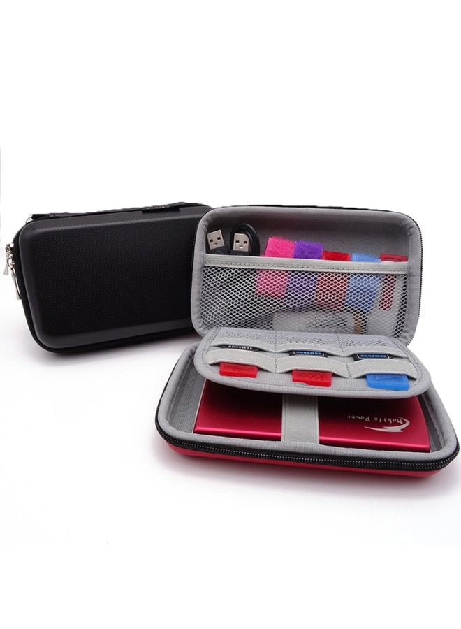 BURAQ GHKJOK GH1805 EVA Mobile Hard Disk Anti-pressure Hard Shell Bag(Black)  - Image 1