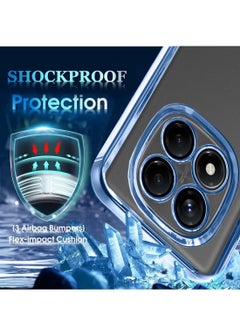 Wtech Xiaomi Redmi Note 14 Pro+ / Redmi Note 14 Pro Plus 5G 2024 PU Luxury Plating Raised Lips Camera Hole Case Cover - Navy Blue  - Image 3