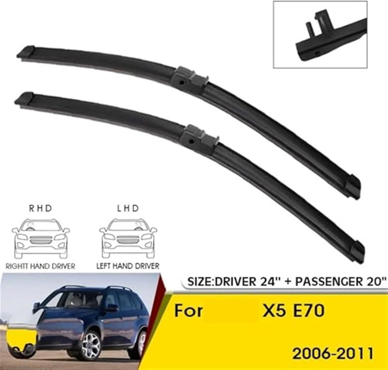 DEMULAX High-Performance Car Front Wiper Blades for X5 E70 - Image 4