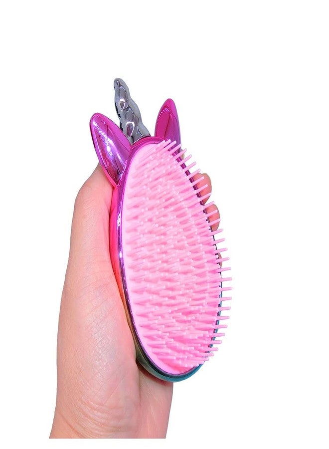 Artkingdome Cute Animal Comb Toddler Hair Brush Detangling Anti-static Soft Massage for Kid's Curly Straight Wet Dry Hair brushes Hair Colorful Purple Combs Gift - Image 4