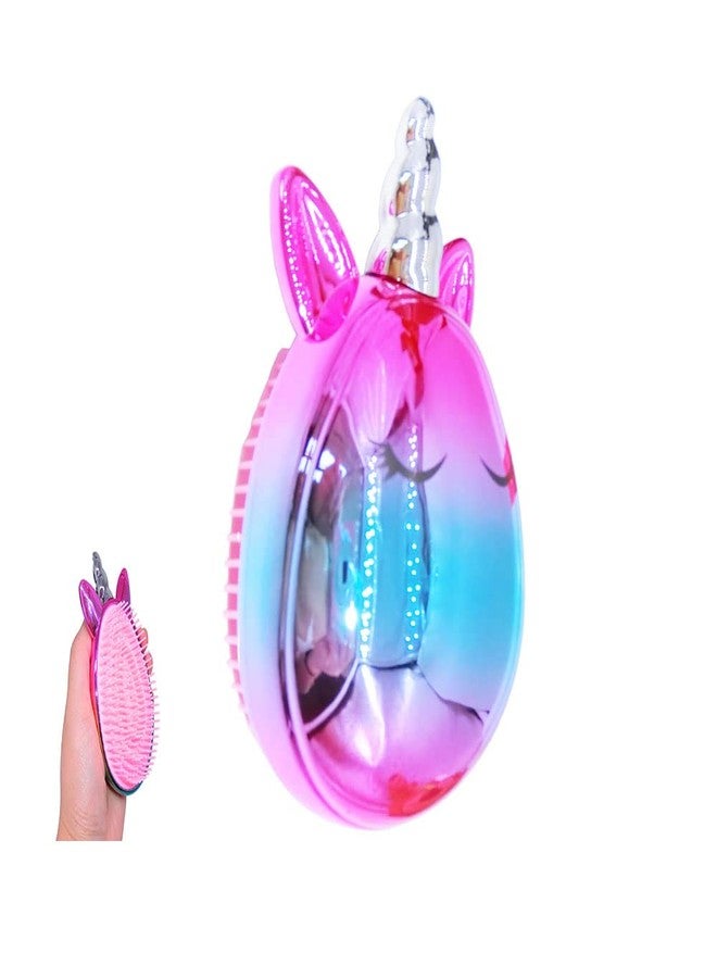Artkingdome Cute Animal Comb Toddler Hair Brush Detangling Anti-static Soft Massage for Kid's Curly Straight Wet Dry Hair brushes Hair Colorful Purple Combs Gift - Image 1