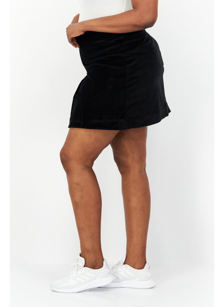Tchibo Women Textured Mini Skirt, Black  - Image 4