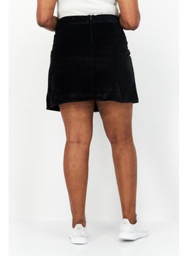 Tchibo Women Textured Mini Skirt, Black  - Image 2