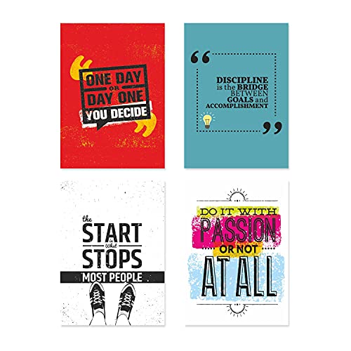 PAPER PLANE DESIGN Quote and Motivational Poster Set of 10 (Size 45 x 30 cm) d182 - Image 2