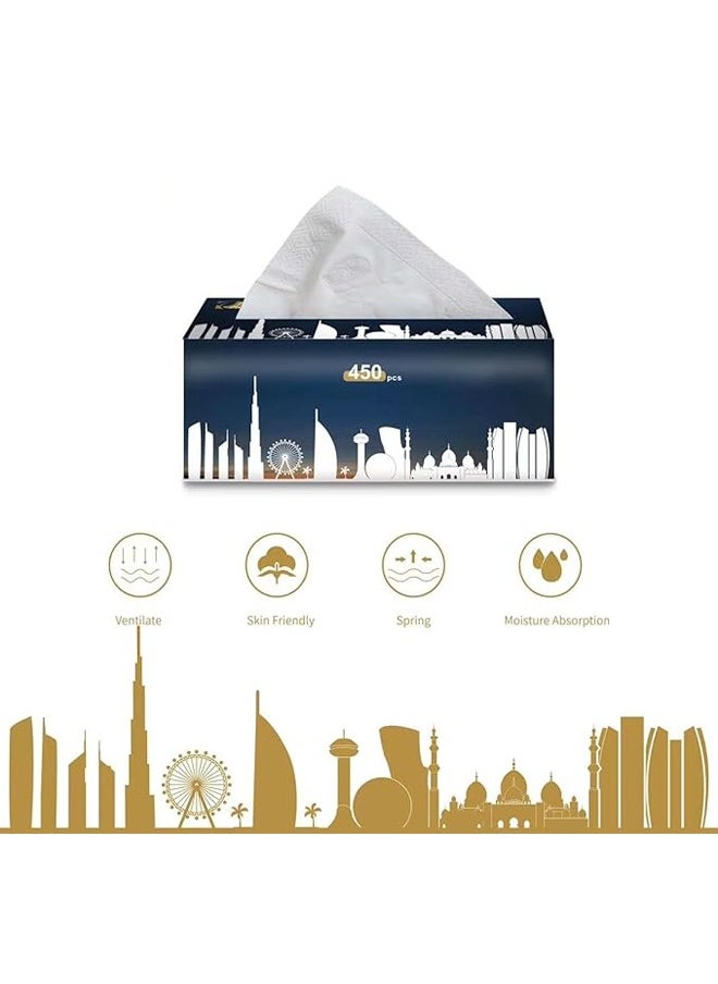 NKX Pack of 50 Premium Quality New Technology Facial Tissue 100% Raw Wood Pulp 90 Sheet X 5 Ply  - Image 2