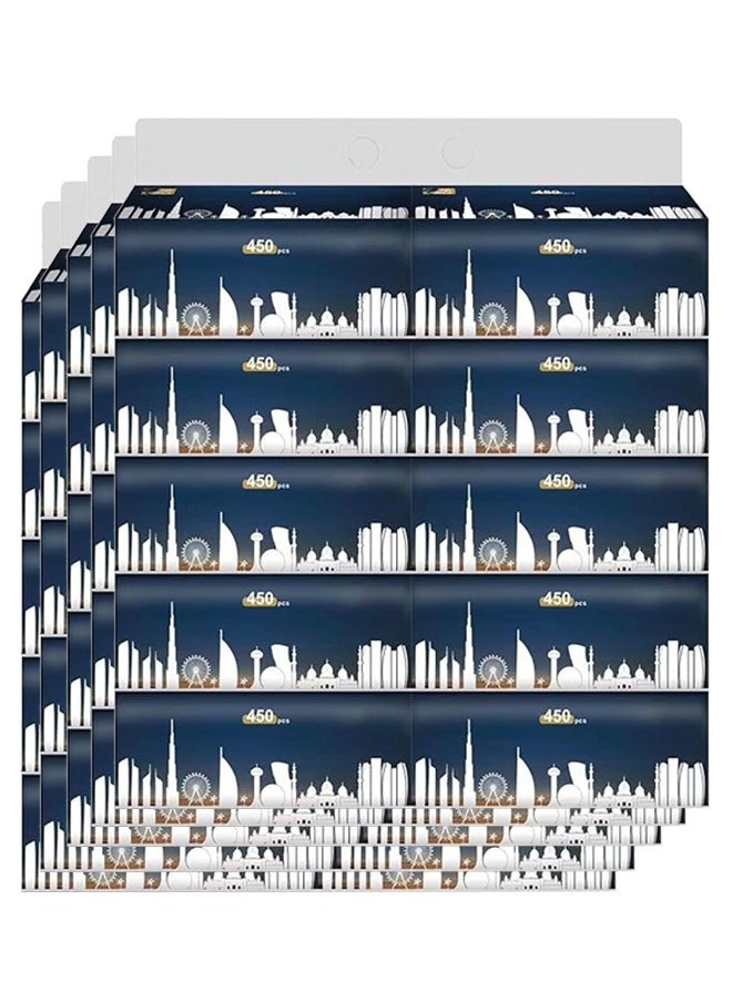 NKX Pack of 50 Premium Quality New Technology Facial Tissue 100% Raw Wood Pulp 90 Sheet X 5 Ply  - Image 1