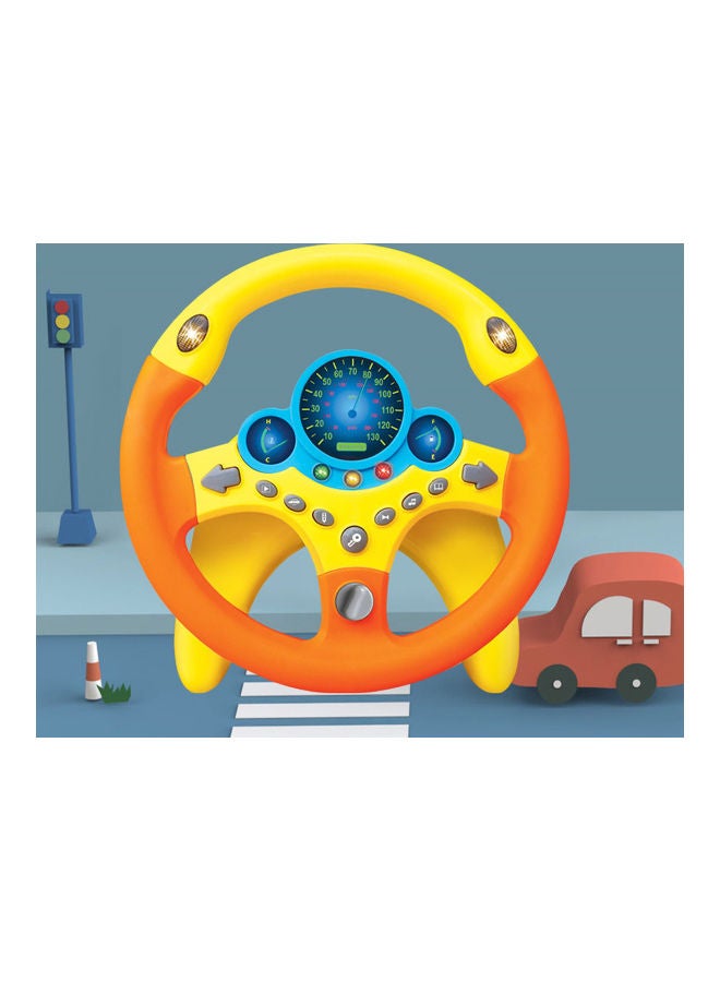 NIBEMINENT Rotating Steering Wheel Toy with Music and Light  - Image 3