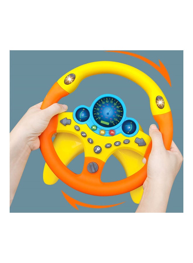 NIBEMINENT Rotating Steering Wheel Toy with Music and Light  - Image 2