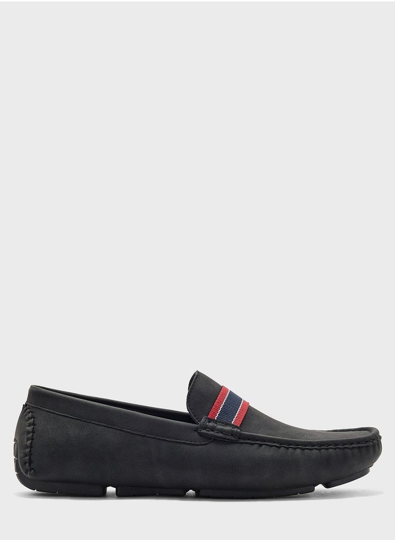 Robert Wood - Webbing Detail Loafers - Image 1