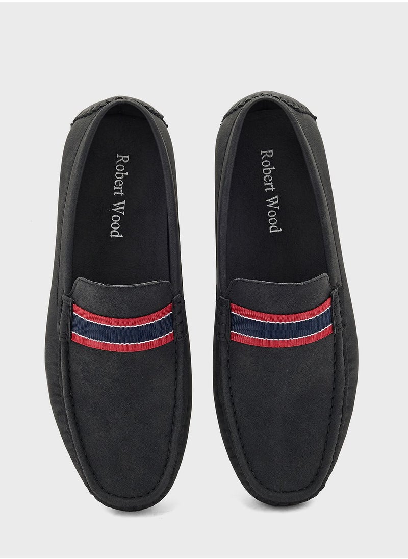 Robert Wood - Webbing Detail Loafers - Image 1