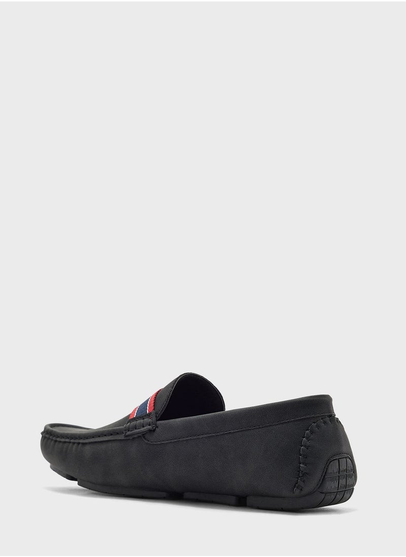 Robert Wood - Webbing Detail Loafers - Image 1