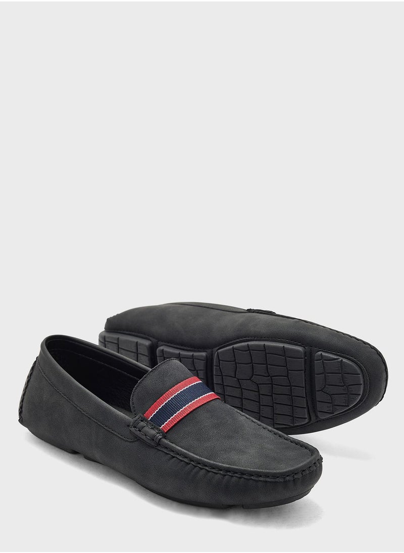 Robert Wood - Webbing Detail Loafers - Image 1