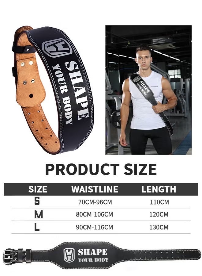 Arabest Weight Lifting Belt for Men & Women, Gym Weight Belt Lumbar Back Support Powerlifting Weightlifting Heavy Duty Workout Training Strength Training Equipment, Deadlift, Powerlifting (S) - Image 2