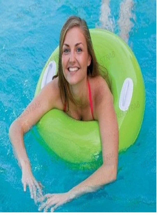 NELSTRAB:- Adult Swimg Ring Pool Swim Tube with 2 Handles for Swimming Pool Beach Baby(Size - 30''inch)(Multi Colour)(8 + Years Up)(1 PIS) - Image 2