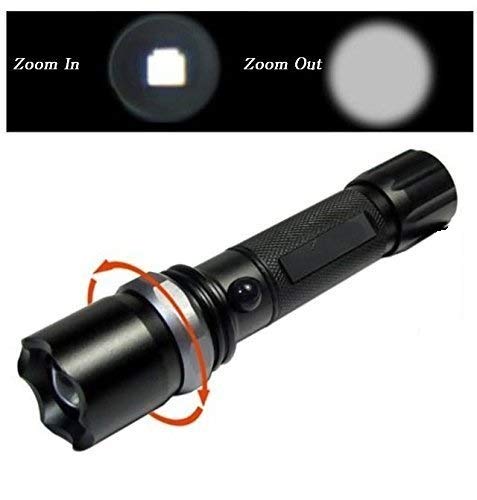 EBOFAB Electric Led Mini Torch 3 Mode Rechargeable Torch Zoomable Ultra Bright Flashlight Torch - Image 3