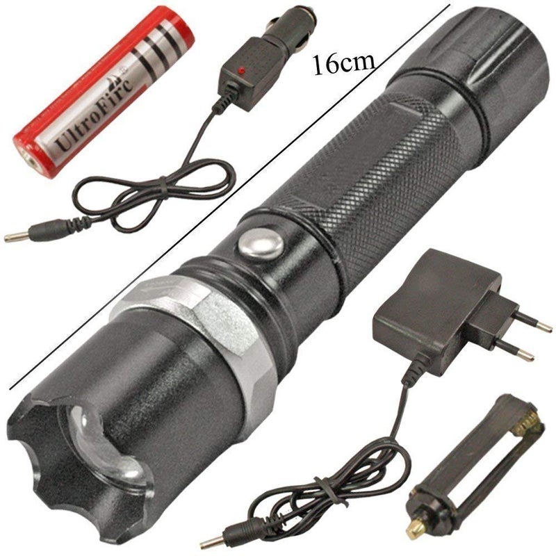 EBOFAB Electric Led Mini Torch 3 Mode Rechargeable Torch Zoomable Ultra Bright Flashlight Torch - Image 5