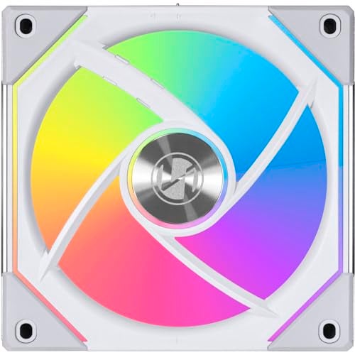 LIAN LI Lian-Li UNI FAN SL-Infinity 120mm ARGB Case Fan with Controller, 3-Pack - White - Image 3