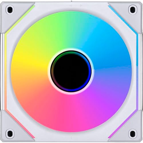 LIAN LI Lian-Li UNI FAN SL-Infinity 120mm ARGB Case Fan with Controller, 3-Pack - White - Image 2