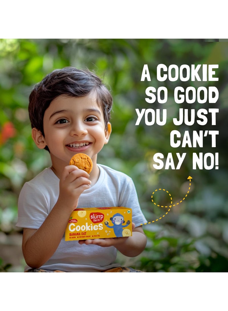 Slurrp Farm Banana Oat Cookies 80g - Image 3