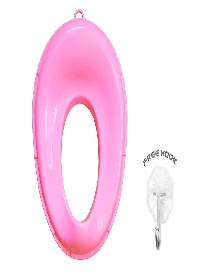 TECHHARK® Baby Potty Training Toilet Seat 2 Pcs Combo for Boys and Girls Kids, Non-Slip with Splash Guard, Fits Round & Oval Toilets, Free Includes Storage Hook (Pink 'n' Pink) - Image 3