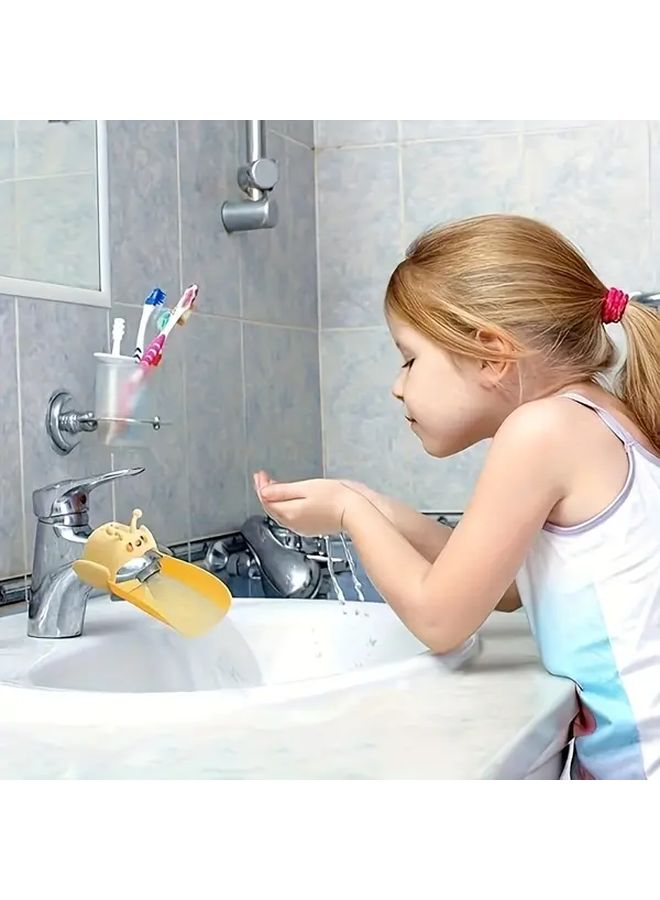 Cute Cartoon Animal Faucet Extender U Shaped Plastic Sink Tap Extension For Kitchen Bathroom - Image 3