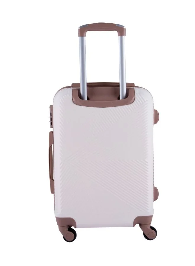 LIMRA Travel bags consisting of 2 luggage bags with a solid and strong design, size 24"15" inches beige/gold