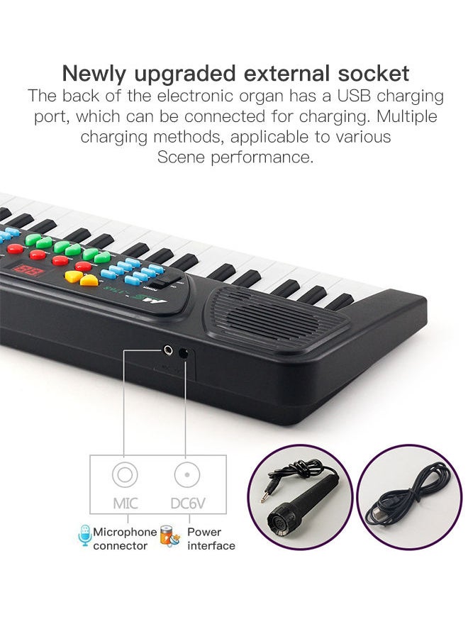 Sharpdo Early Education 37 Key Children's Electronic Organ with Microphone  - Image 4