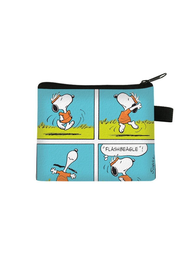 New Snoopy Coin Purse For Students, Cute Small Bag, Children's Short-style High-end Bag, Versatile Card Holder