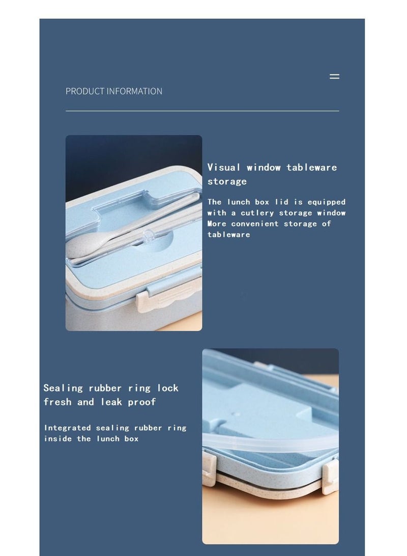 Bluejw Lunch Box Kids, Bento Box Adult Lunch Box, Lunch Containers For Adults/Kids/Toddler,1000/1500Ml-3 Compartment Microwave & Dishwasher & Freezer Safe,BPA Free - Image 4