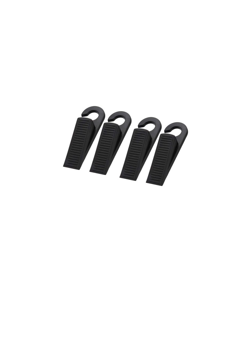 4Pcs Door Stopper Wedges Mouse Design Guard Baby Safety Protector Non-Slip Door Buffers for Kids Safety Guard Finger Protect for Home and Office, Interior Bathroom, Kitchen, Doors (Black)  - Image 1
