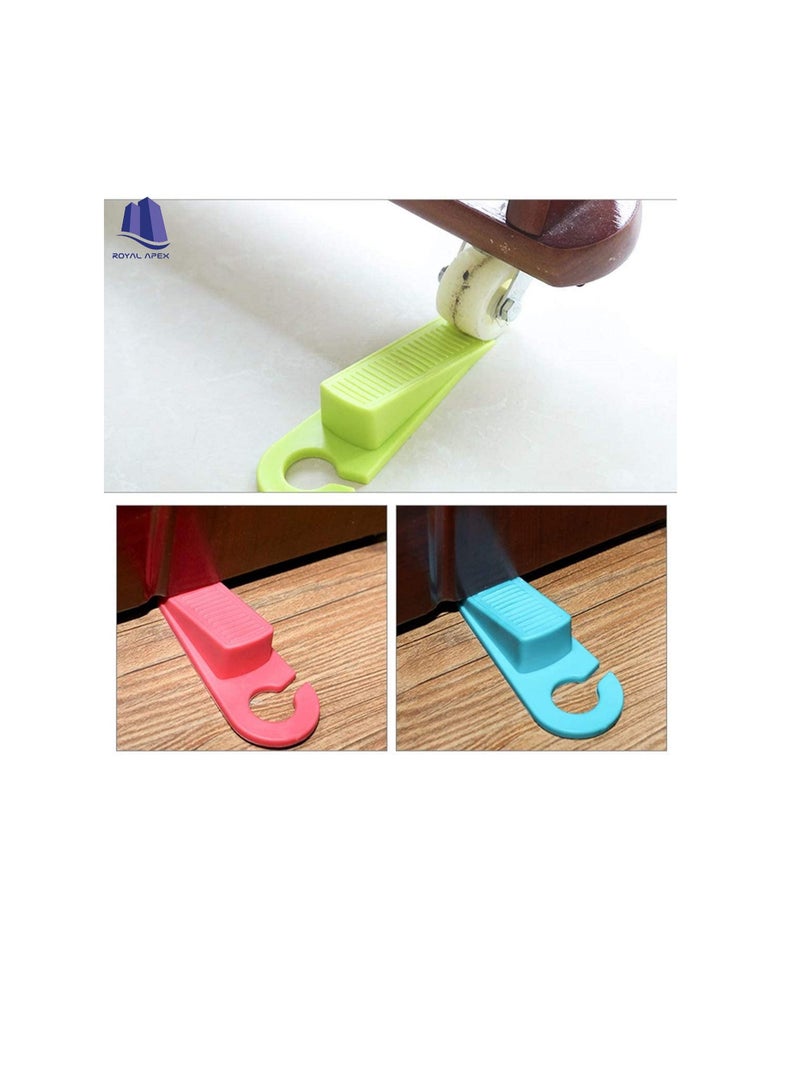 4Pcs Door Stopper Wedges Mouse Design Guard Baby Safety Protector Non-Slip Door Buffers for Kids Safety Guard Finger Protect for Home and Office, Interior Bathroom, Kitchen, Doors (Black)  - Image 3