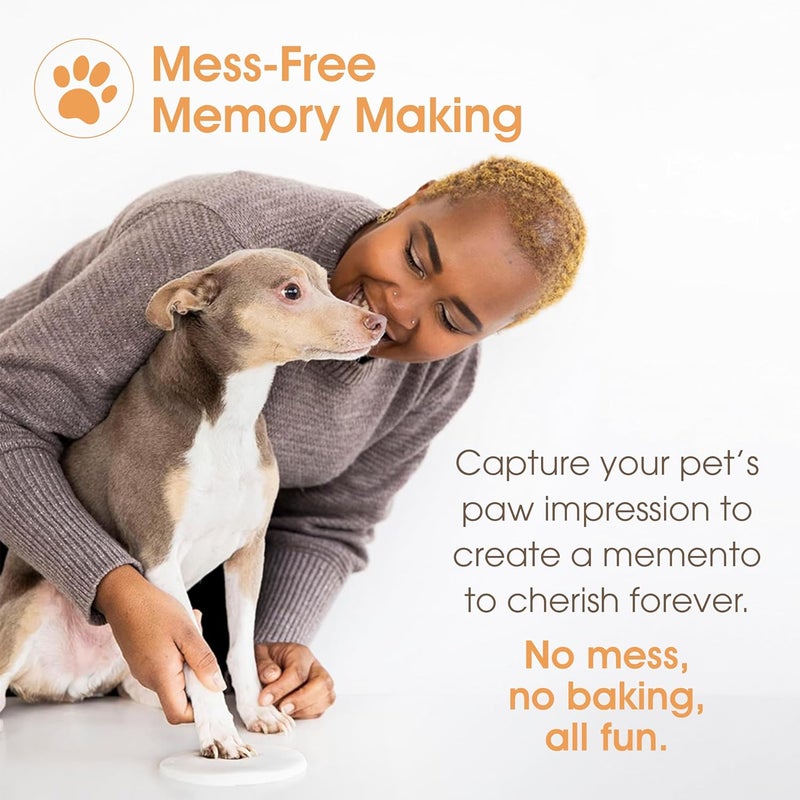 Pearhead Pet Memorial Box with Paw Print Impression Kit  Pet Owner Memory Keepsake Urn for Dogs and Cats Storage for Ashes Collar Toys and Mementos Includes Clay for Pawprint Black - Image 4