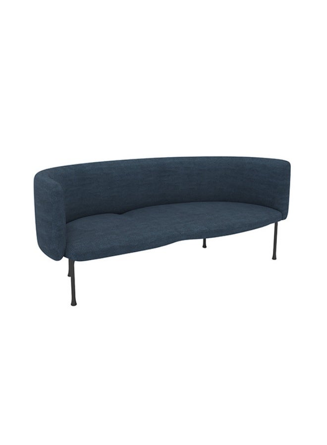 YI ONE 2-Seater Sofa – Modern Blue  Fabric Office & Home Reception Sofa with Steel Inner Frame and High-Density Foam – Comfortable Couch for Waiting Areas & Living Room (155 x 73.5 x 75 cm - Image 2