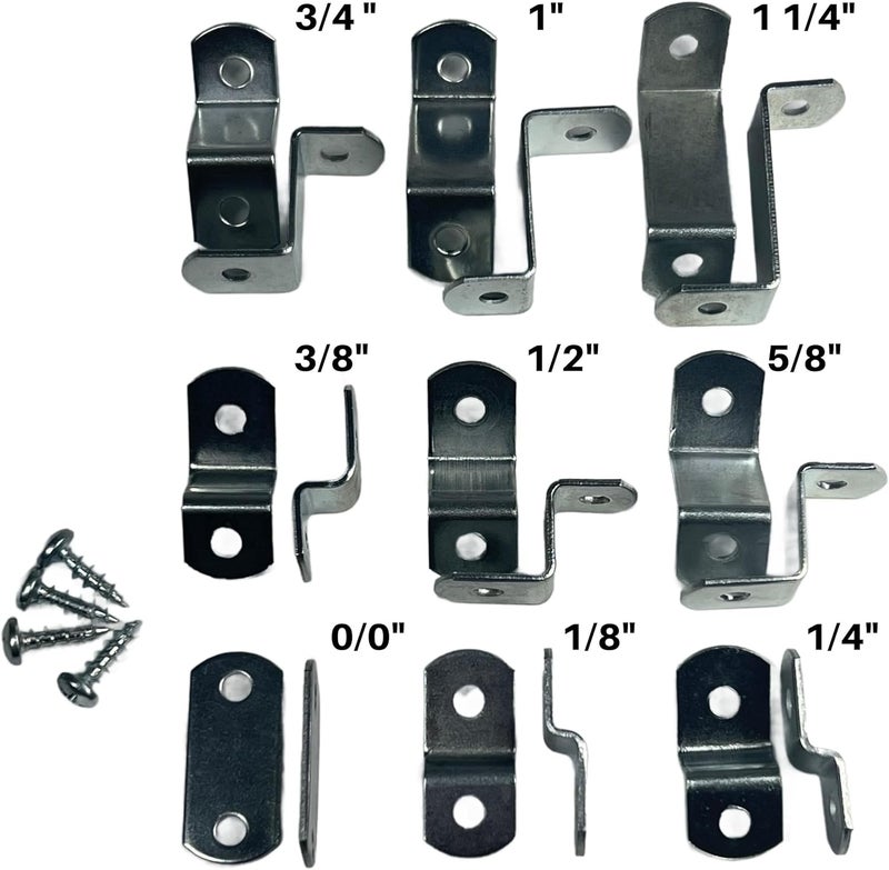 EHC Canvas Clips for Picture Framing Screws Included 15 per Pack ( Choose Your Offset Size ) by E.H.C. (5/8" Offset) - Image 2