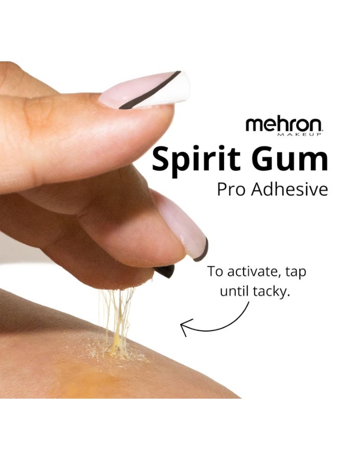 mehron مجموعة أدوات إزالة الصمغ والمكياج من Mehron | لاصق ومزيل الصمغ من Spirit Gum | غراء تجميلي احترافي للوجه والبشرة والجسم - Image 3