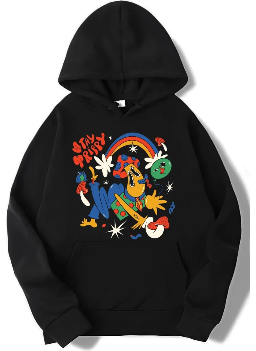 بي ار زد كولكشن Unisex Oversize Trippy Hoodie