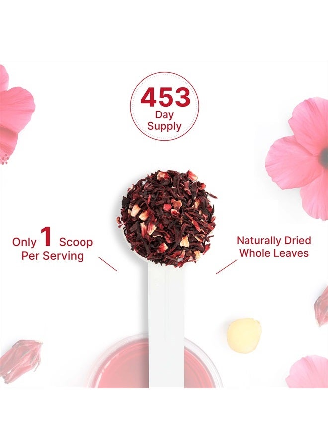 DEAL SUPPLEMENT زهور الكركديه العضوية المجففة، 2 رطل - أوراق كاملة مقطعة ومنخلة - مصدر الزهور من الأوراق السائبة - نكهة ورائحة خام، رائعة لإعادة تعبئة أكياس الشاي - خالية من الكافيين، بدون سكر، غير معدلة وراثيًا - Image 5