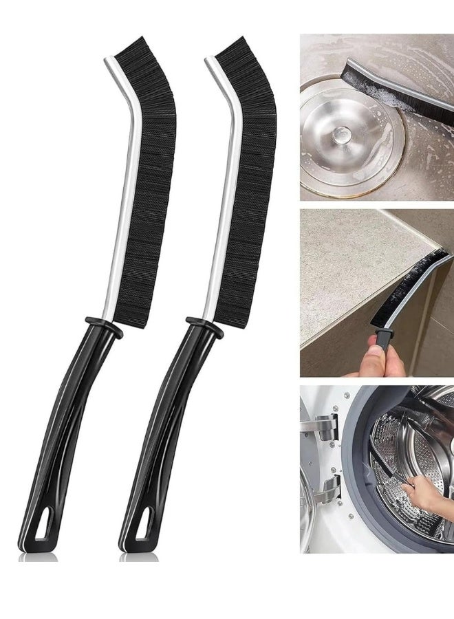 2-Piece Crevice Cleaning Brush Set – Hard-Bristled Scrub Brushes for Tight Gaps, Bathroom, Kitchen, Grout, Faucets, Windows, and Car Cleaning - Image 1