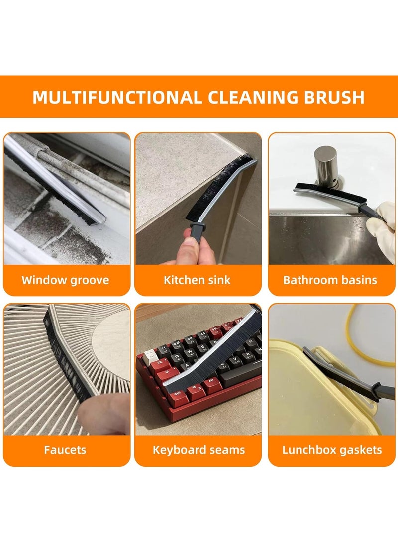 2-Piece Crevice Cleaning Brush Set – Hard-Bristled Scrub Brushes for Tight Gaps, Bathroom, Kitchen, Grout, Faucets, Windows, and Car Cleaning - Image 4